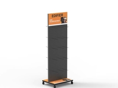 मोबाइल फोन के लिए अनुकूलन योग्य सामान धातु के लिए उपयुक्त रोलिंग डिस्प्ले रैक