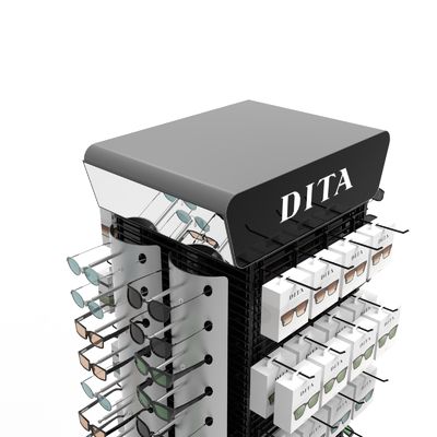सुपरमार्केट चश्मा धातु डिस्प्ले स्टैंड अनुकूलित धूप का चश्मा डिस्प्ले रैक